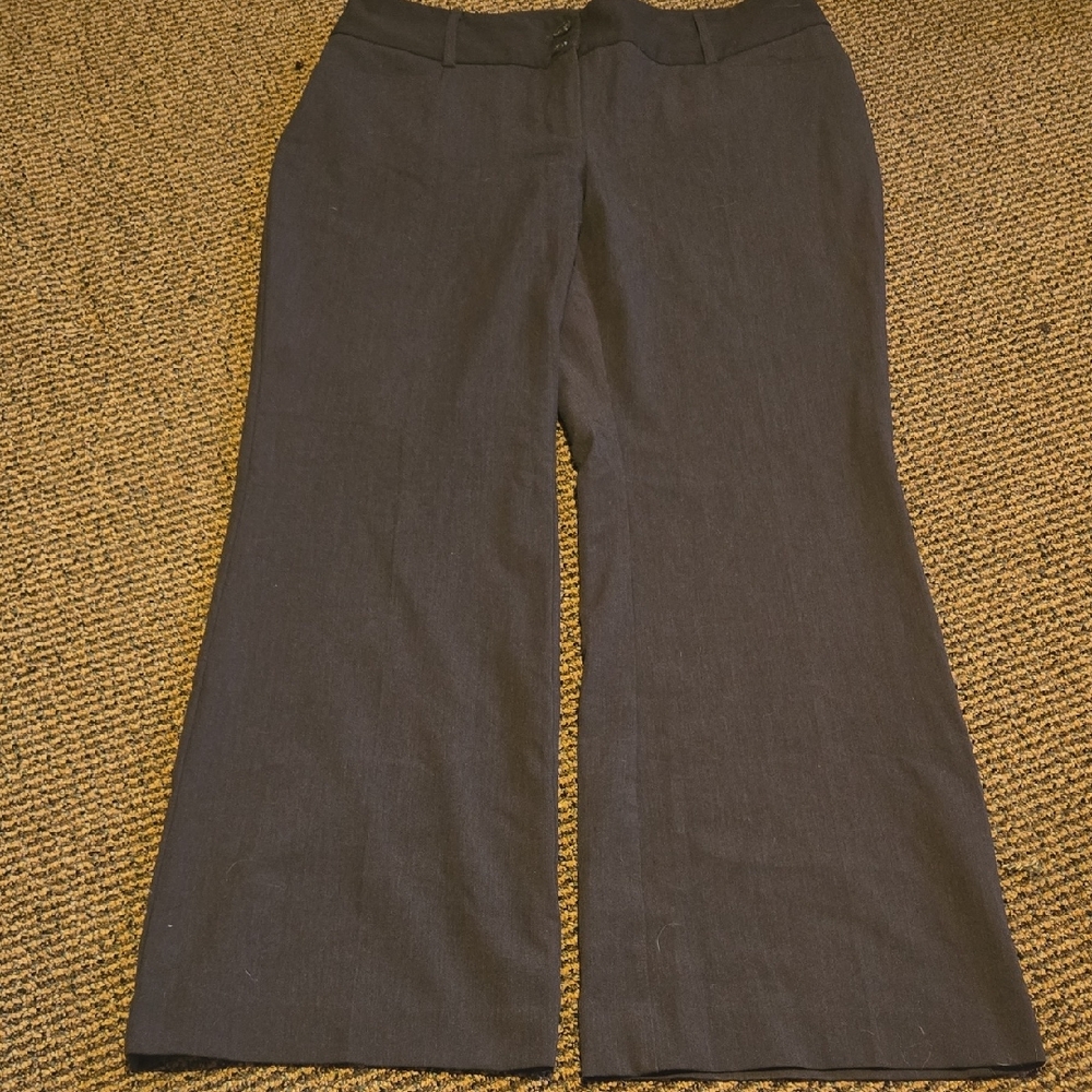 Alfani Dark Grey Striaght Leg Dress Pants Short